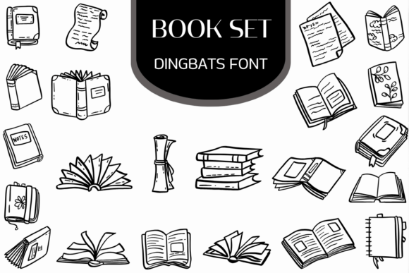 Book Set Font for Editorial Design and Digital Publishing