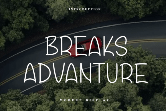 Breaks Advanture Font for Handmade Branding and Crafts
