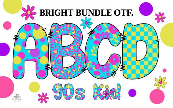 Brightarmy Check Font: A 90s Color Typeface Review