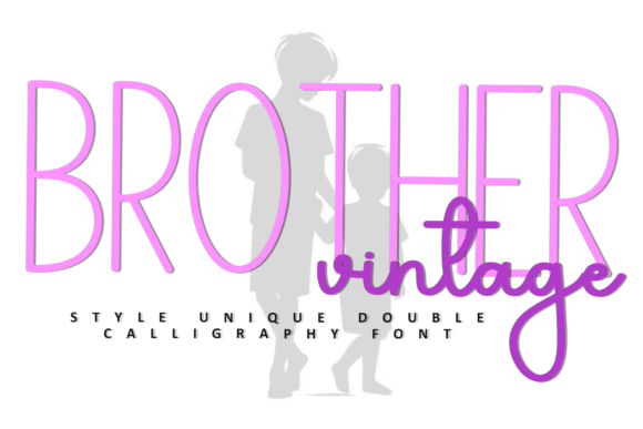 Brother Vintage Font for Handmade Labels and Packaging
