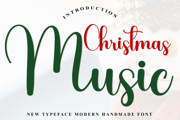 Christmas Music Font for Festive Editorial Design