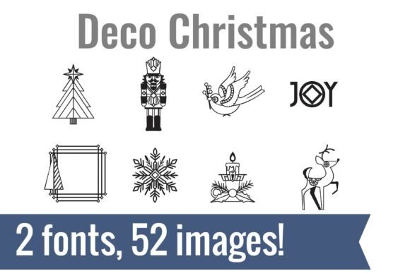 Deco Christmas Dingbats: A Stylish Font for Holiday Branding