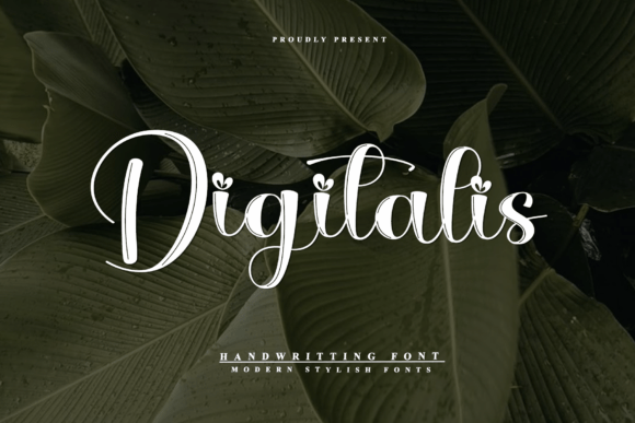 Digitalis Font: Modern Script Handwritten Type for Branding