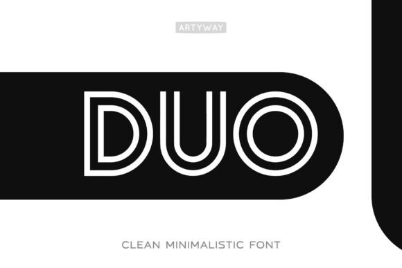 Discover Duo: A Clean Minimalistic Display Font