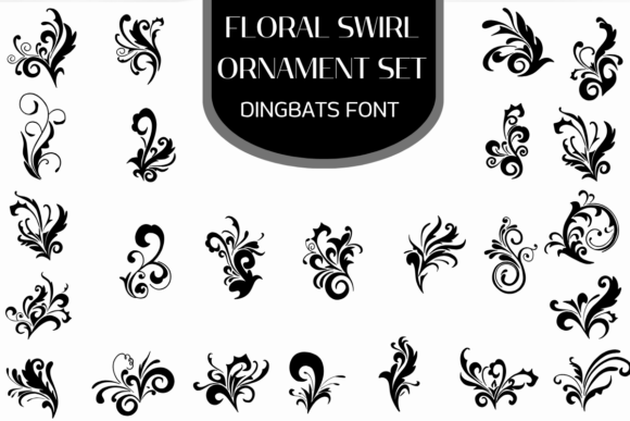 Elevate Your Brand with Floral Swirl Ornament Set