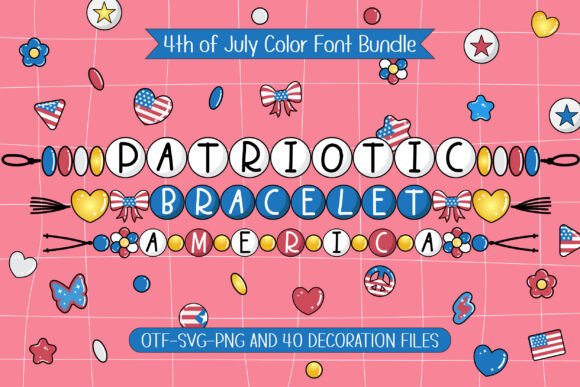 Enhance Your Brand with Patriotic Bracelet Font