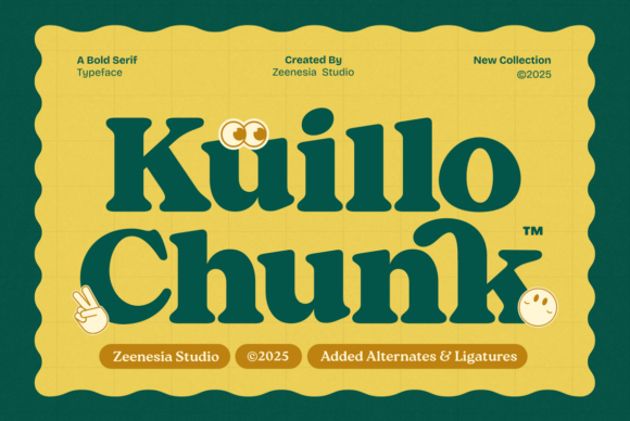 Exploring Kuillo Chunk: A Bold and Quirky Serif Font