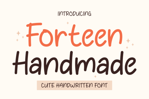 Forteen Handmade Font for Joyful Craft Projects