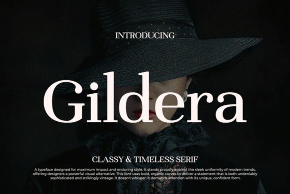 Gildera Font: Elevating Campaign Visuals with Serif Style