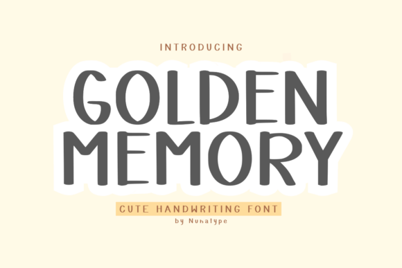 Golden Memory Font for Warm Digital Branding