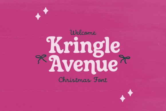 Kringle Avenue Font: Whimsical Serif Typography for Holiday Editorial Design
