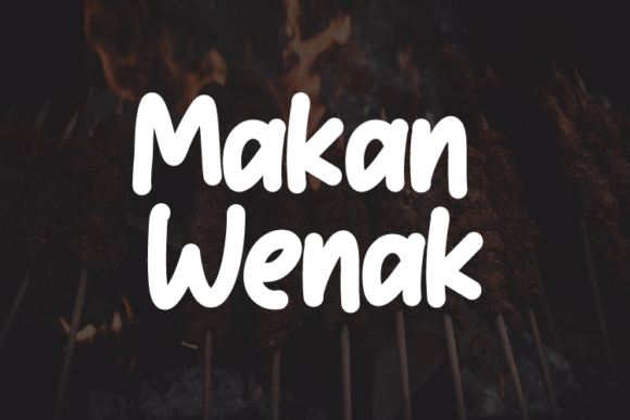 Makan Wenak Font: Modern Elegance for Editorial Layouts