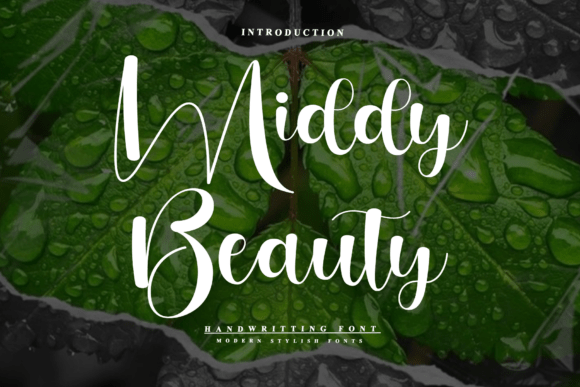 Middy Beauty Font: Sweet Script for Handmade Products