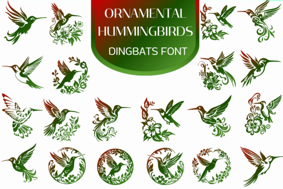 Ornamental Hummingbirds: A Font for Creative Campaigns