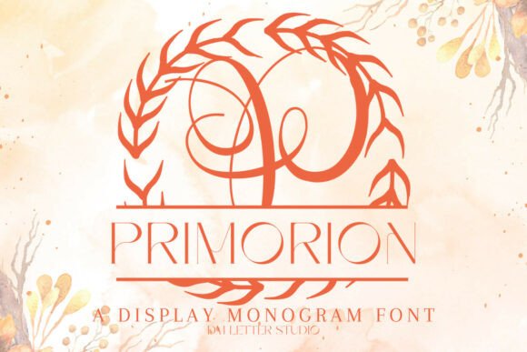 Primorion Split Monogram Font for Modern Brand Campaigns