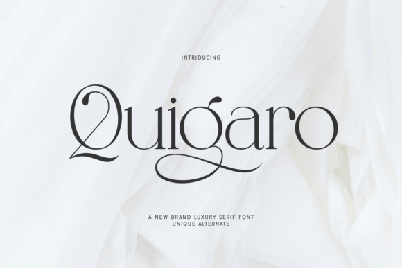 Quigaro Font: Luxury Serif Typography for Digital Marketing