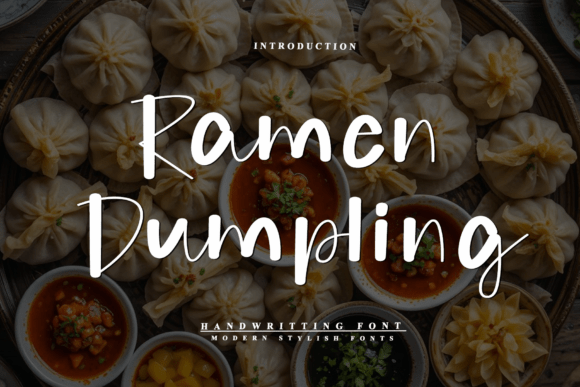 Ramen Dumpling Font for Web Design and Digital Branding