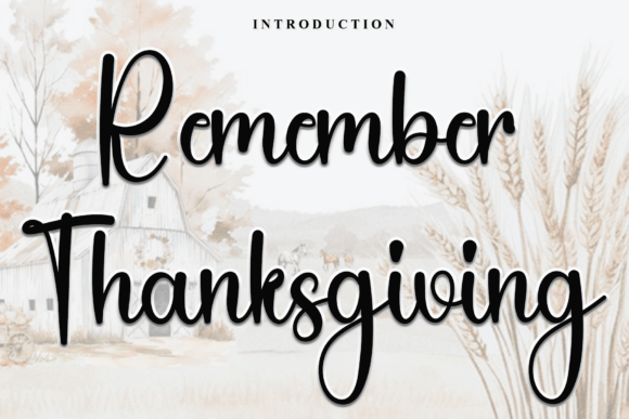 Remember Thanksgiving Font for Festive Web Design
