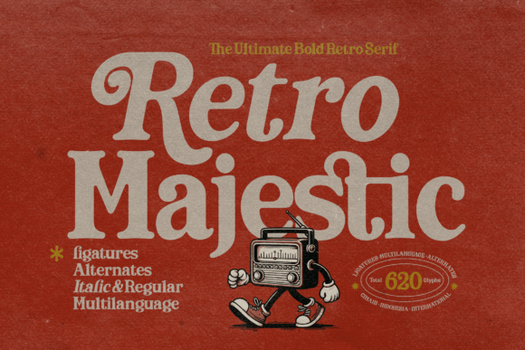 Retro Majestic Font: A Designer’s Branding Test