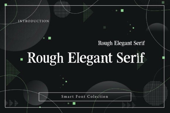 Rough Elegant Serif Font for Handmade Labels