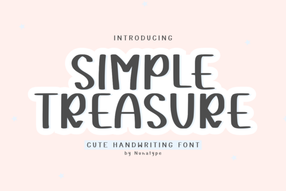 Simple Treasure Font for Warm Editorial Design