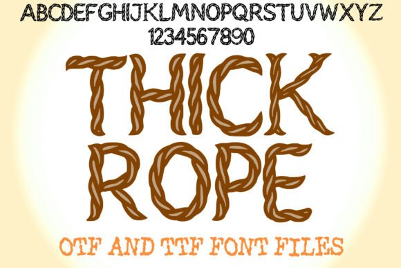 Thick Rope Font: Rugged Editorial Typography