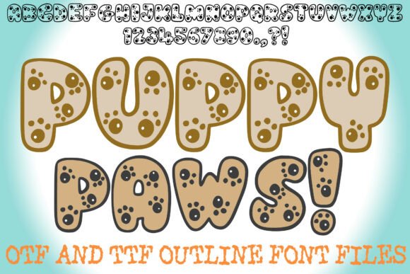 Unleash Creativity with Puppy Paws Font