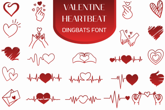 Valentine Heartbeat: A Unique Dingbats Font for Romantic Projects