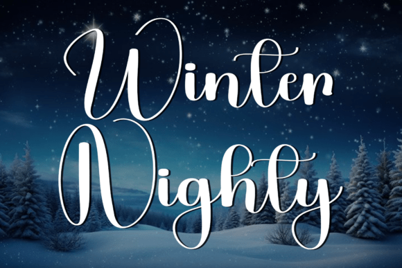 Winter Nighty Font: Elevating Holiday Brand Visuals