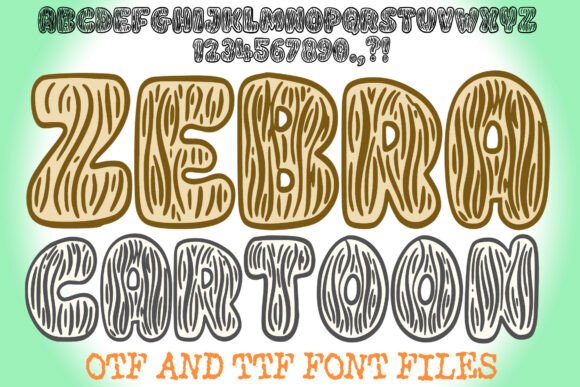 Zebra Cartoon: A Playfully Exotic Font for Bold Branding